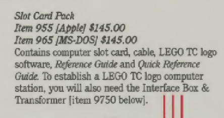 965-1 TC logo Slot Card Pack (MS-DOS)