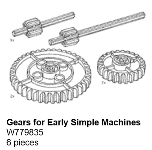 9835-1 Gears for Early Simple Machines