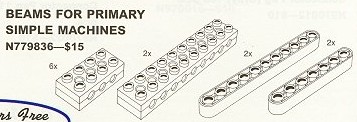 9836-1 Beams for Primary Simple Machines (Beams For Primary T&B)