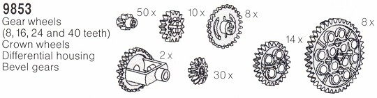 9853-1 Assortment of Gears