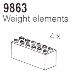 9863-1 Weighted Brick Pack