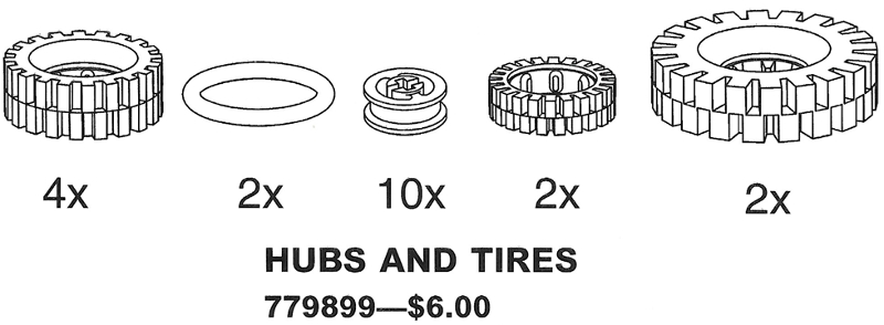 9899-1 Hubs and Tires