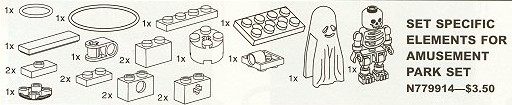 9914-1 Set Specific Elements for Amusement Park Set