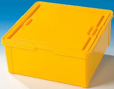 9920-1 X-Large Yellow Storage Bin (17in x 17in x 7.5in)