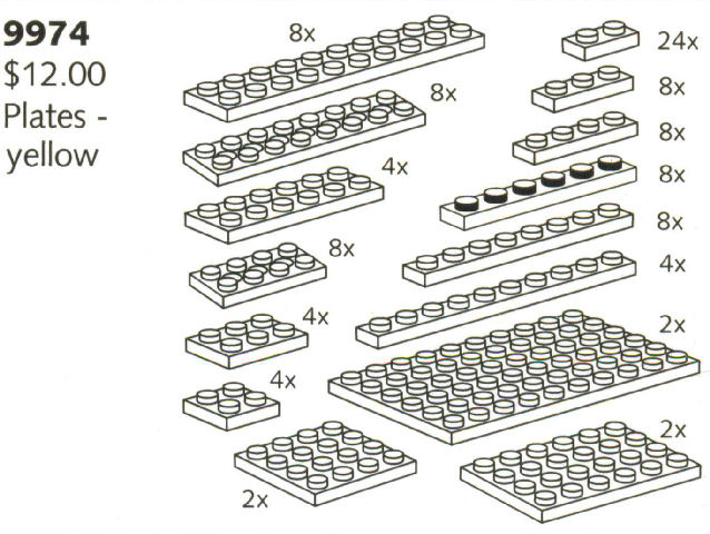 9974-1 Plates, Yellow