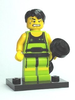 Weightlifter, Series 2 (Minifigure Only without Stand and Accessories)