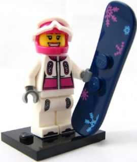 Snowboarder, Series 3 (Minifigure Only without Stand and Accessories)