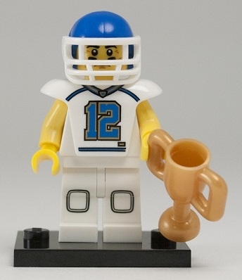 Football Player, Series 8 (Minifigure Only without Stand and Accessories)