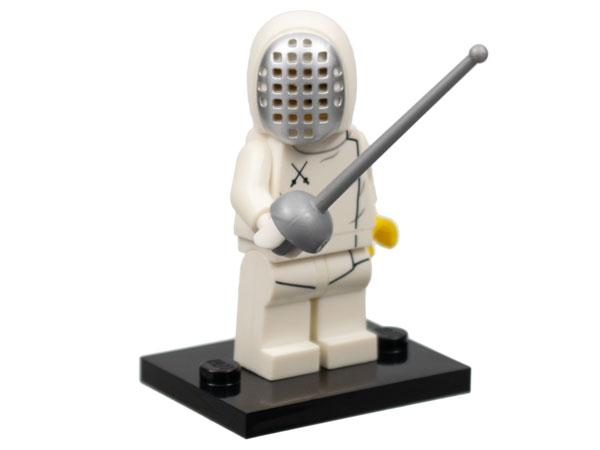 Fencer, Series 13 (Minifigure Only without Stand and Accessories)