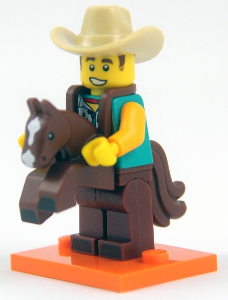 Cowboy Costume Guy, Series 18 (Complete Set with Stand and Accessories)