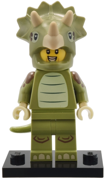 Triceratops Costume Fan, Series 25 (Complete Set with Stand and Accessories)