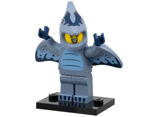 Pterodactyl Costume Fan, Series 27 (Complete Set with Stand and Accessories)