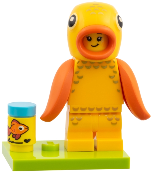 Goldfish Costume Fan, Series 28 (Complete Set with Stand and Accessories)