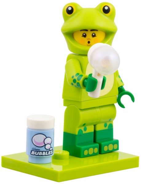 Frog Costume Fan, Series 28 (Complete Set with Stand and Accessories)