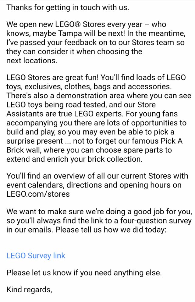 lego sales by country