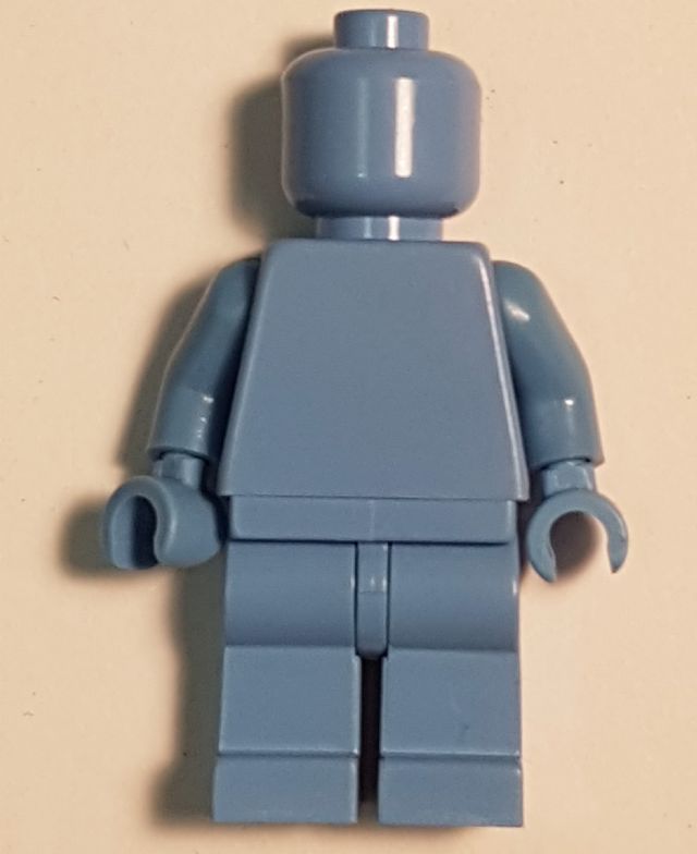 LEGO Bright Pink MONOFIG (Monochrome Minifigure)