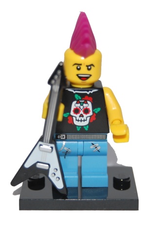 LEGO minifigure Series 4 col052 Punk Rocker ONLY TORSO - 