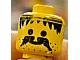 invID: 472324290 P-No: 3626px13  Name: Minifigure, Head Moustache, Stubble and Messy Hair Black Pattern