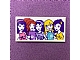 invID: 478243944 P-No: 87079pb1126  Name: Tile 2 x 4 with 5 Friends Minifigures Posing Pattern (Sticker) - Set 41449