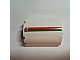 invID: 494421738 P-No: 87926pb001R  Name: Cylinder Half 3 x 6 x 6 with 1 x 2 Cutout with Red and Green Stripes Pattern Model Right Side (Sticker) - Set 7939