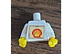 invID: 505540450 P-No: 973pb3012c01  Name: Torso with Red and Yellow Shell Logo Small Pattern (Square Sticker) / White Arms / Yellow Hands