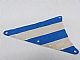 invID: 509813758 P-No: sailbb20  Name: Cloth Sail Triangular 15 x 22 with Blue Thick Stripes Pattern