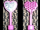 invID: 31261763 P-No: 52716  Name: Duplo Utensil Hairbrush Heart-Shaped with Mirror on Back