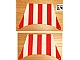 invID: 514538973 P-No: sailbb04  Name: Cloth Sail 27 x 17 Top with Red Thick Stripes Pattern