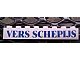 invID: 46744547 P-No: 3008pb088  Name: Brick 1 x 8 with Blue 'VERS SCHEPIJS' Text Pattern (Sticker) - Set 1592 (Dutch Version)