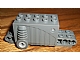 invID: 48722137 P-No: 32283c03  Name: Pullback Motor 9 x 4 x 2 1/3 with Dark Gray Base, White Axle Holes, Studs on Front Top Surface