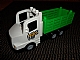 invID: 48689446 P-No: 87700c03pb01  Name: Duplo Truck Large Cab with Black 4 x 8 Flatbed Plate and Zoo Pattern
