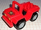 invID: 50630812 P-No: 98189pb02  Name: Duplo Car Body Jeep with Headlights and Fire Logo Pattern