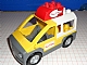 invID: 50565468 P-No: 47438c01pb03  Name: Duplo Truck Pickup Flatbed with Dark Bluish Gray Base with Pizza Planet Logo Pattern