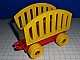 invID: 63560840 P-No: 2312c01  Name: Duplo Car Base 2 x 6 with Open Hitch End and Yellow Wheels