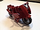 invID: 69288041 P-No: 52035c02pb14  Name: Motorcycle City with Black Chassis, LBG Wheels and Fairing with Eagle and Captain America Stars Pattern (Stickers) - Set 6865