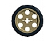 invID: 45546965 P-No: 4185c01  Name: Technic Wedge Belt Wheel (Pulley) with Black Technic Wedge Belt Wheel Tire (4185 / 2815)