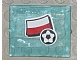 invID: 76488691 P-No: 3855pb014  Name: Glass for Window 1 x 4 x 3 with Flag of Poland and Soccer Ball Pattern (Sticker) - Set 3404