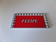 invID: 80453369 P-No: 6178pb010  Name: Tile, Modified 6 x 12 with Studs on Edges with White 'MICHAEL' on Red Background Pattern (Sticker) - Set 8144-1