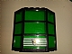 invID: 95650598 P-No: 30185c05pb01  Name: Window Bay 3 x 8 x 6 with Trans-Green Glass and Police Shield Logo Pattern