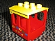invID: 11396425 P-No: 4544pb03  Name: Duplo, Train Steam Engine Cabin 3 x 3 x 3 with Colorful 'CIRCUS' and 5 Dots Pattern