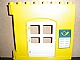 invID: 15854145 P-No: 51261pb02  Name: Duplo Wall 1 x 8 x 6 Hinge on Left with Door Opening and Mail Horn and Message Board Pattern