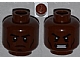 invID: 104256103 P-No: 3626cpb0906  Name: Minifigure, Head Dual Sided Black Eyebrows, Cheek Lines, Determined / Angry Pattern - Hollow Stud