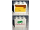 invID: 10997129 P-No: 4532apb01  Name: Container, Cupboard 2 x 3 x 2 - Solid Studs with 'Paradisa' and Green Palm Leaves Pattern (Sticker) - Set 6410