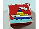 invID: 114871015 P-No: 30144pb032  Name: Brick 2 x 4 x 3 with Boat on Water Pattern (Sticker) - Set 4178