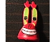 invID: 115321914 P-No: 54874pb02  Name: Minifigure, Head, Modified Mr. Krabs with Lime Eyes and Large Smile with White Teeth Pattern