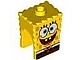 invID: 118184967 P-No: 54872pb01  Name: Minifigure, Head, Modified SpongeBob SquarePants with Open Mouth Smile Small Pattern