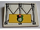invID: 120117905 P-No: 4515pb013  Name: Slope 10 6 x 8 with Girders and Lego Soccer Logo Pattern (Sticker) - Set 3403