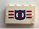 invID: 120477093 P-No: BA008pb09  Name: Stickered Assembly 4 x 1 x 2 with Coast Guard Pattern (Sticker) - Set 6334 - 2 Brick 1 x 4