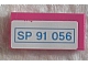 invID: 121065885 P-No: 3069pb0303  Name: Tile 1 x 2 with 'SP 91 056' Pattern (Sticker) - Set 70804