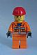 invID: 121573267 M-No: cty0113  Name: Construction Worker - Orange Zipper, Safety Stripes, Orange Arms, Orange Legs, Red Construction Helmet, Smirk and Stubble Beard